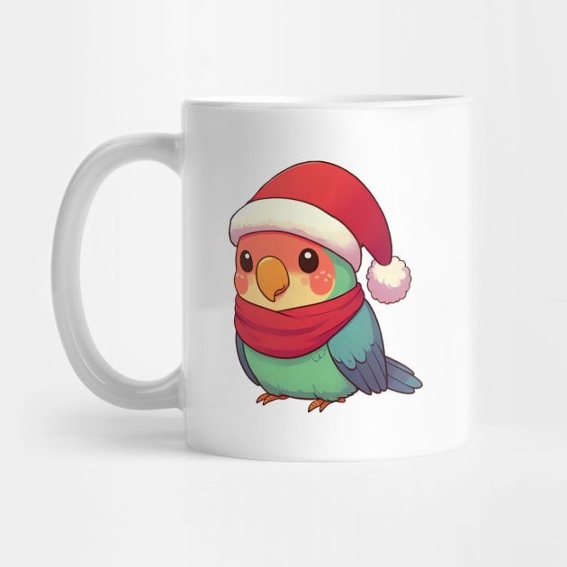 Cute Christmas Parrot Sun Conure by Takeda_Art